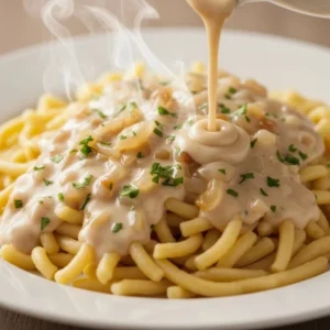 German sauce made with cream for spatzle