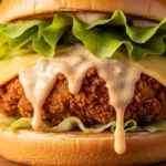 chicken burger Soße