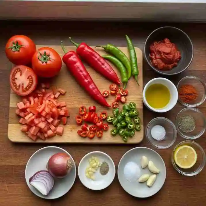 Frische zutaten für hausgemachte würzige dönersauce