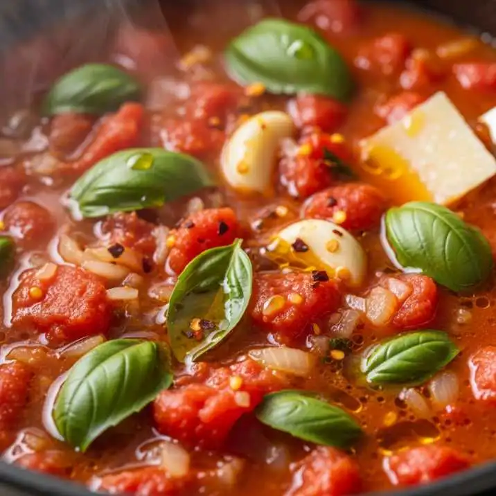 Tomaten basilikum soße