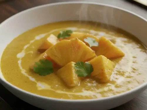 Ananas im Curry Sauce
