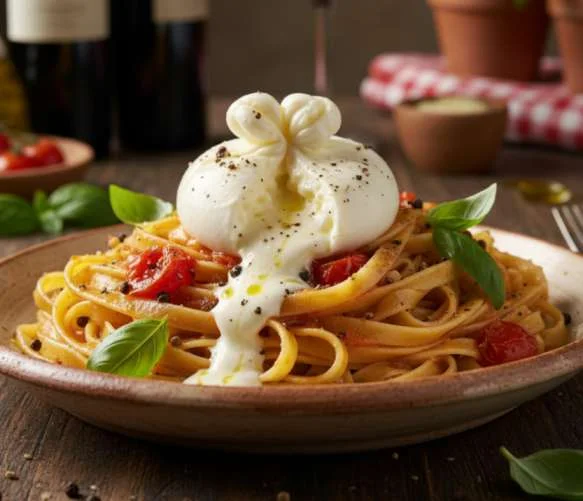 Pasta mit Burrata
