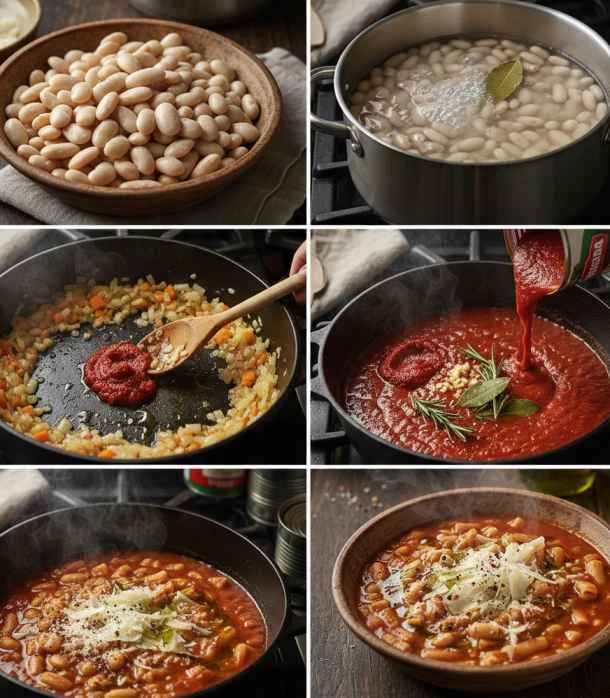 Ingredients process Pasta e Fagioli