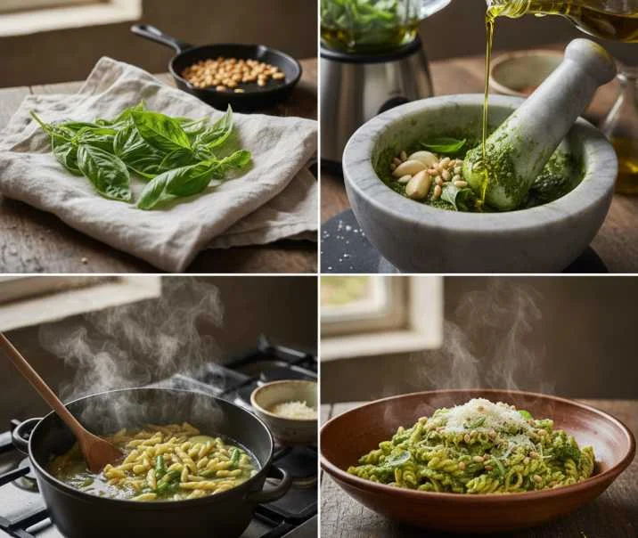 Ingredients process Pesto al Pesto