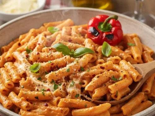 Paprika sauce pasta