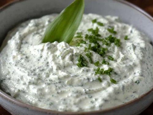 bärlauch dip mit frischkäse