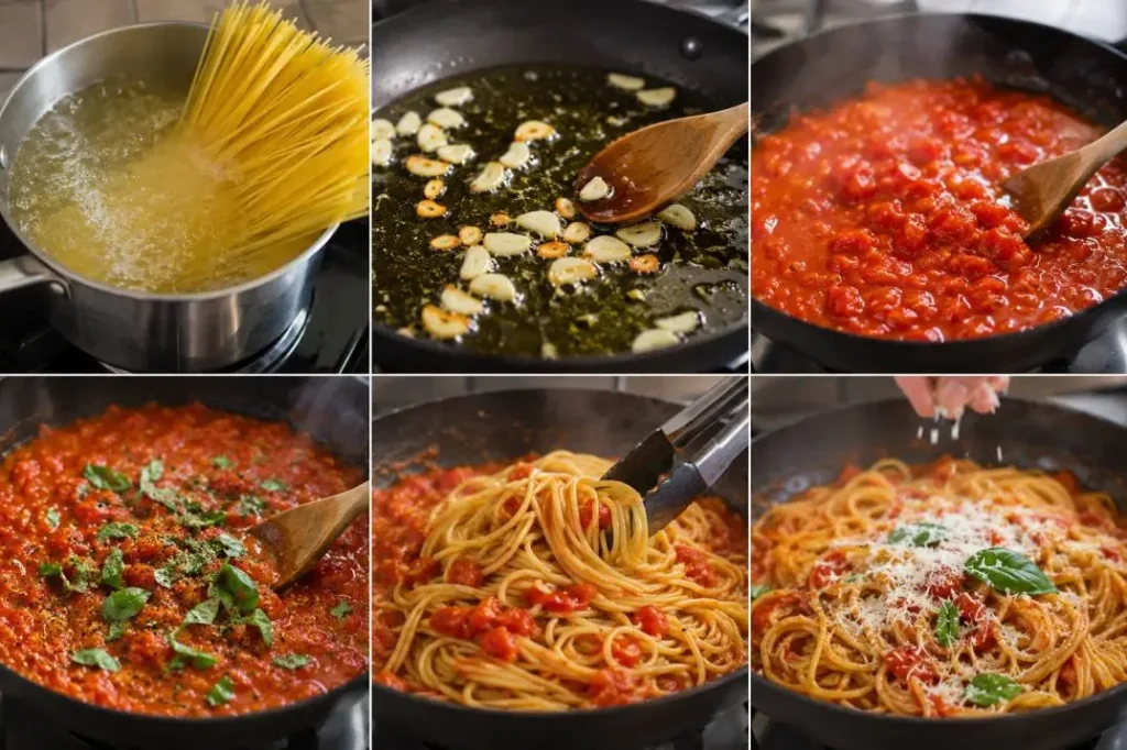 ingredients pasta al pomodoro