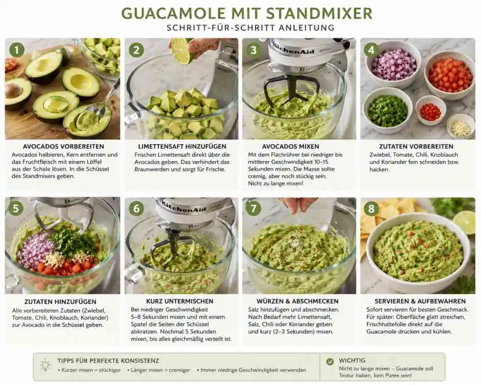 step by step guacamole