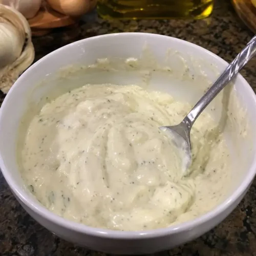 my homemade recipe knoblauchsoße
