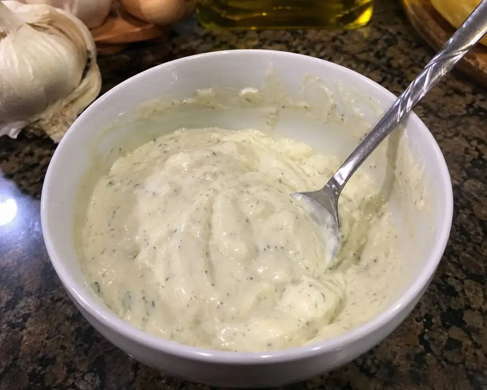 my homemade recipe knoblauchsoße