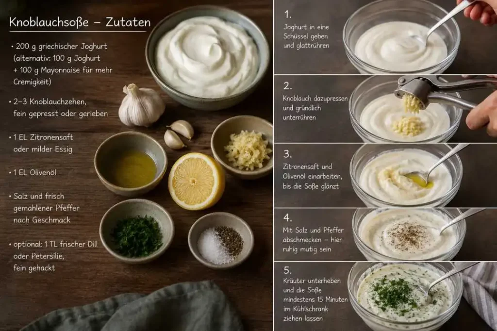 ingredients knoblauchsoße