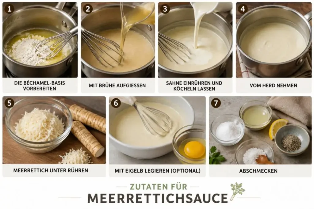 Meerrettichsoße selber machen: Das Rezept, das aus jedem Tafelspitz ein Fest macht ingredients meerrettichsoße