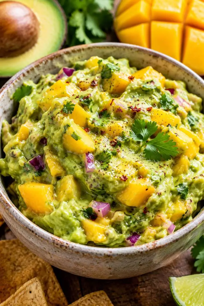 Rezept für Mango-Guacamole: Die fruchtige und cremige Variante, die deine Grillparty rettet mango guacamole