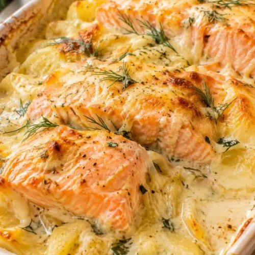 Lachs-Sahne-Gratin ohne Tüte: Besser als das Fix-Produkt lachs gratin