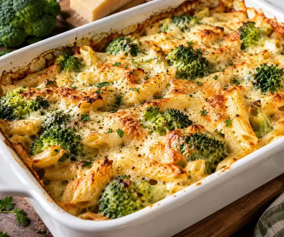 Herzhaftes Hack-Pasta-Gratin mit Brokkoli: So cremig hast du Auflauf noch nie gegessen! brokkoli gratin
