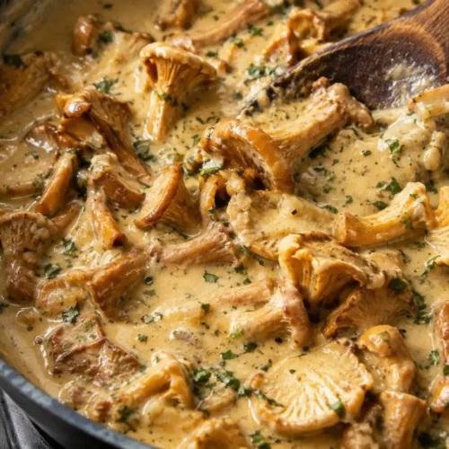Cremige Pfifferlingsauce: Der Herbstbegleiter zu Knödeln, der jedes Familienessen rettet cremige pfifferlingsauce